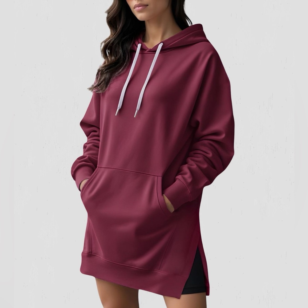 The Warmy Maroon/Red Hooded Sweatshirt NWT